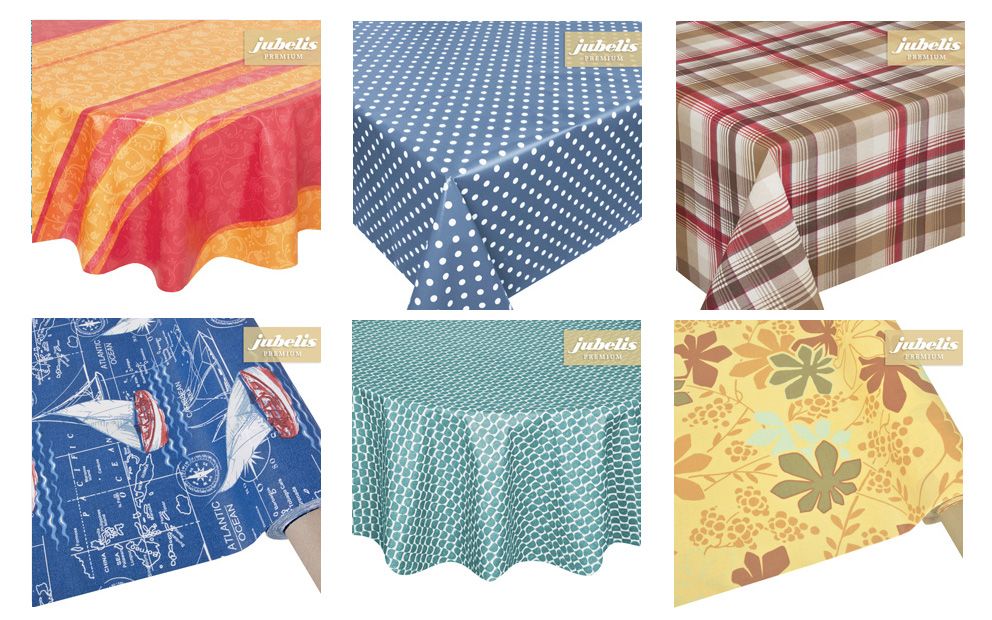 Ob unifarben oder gemustert - aus Leinen oder aus Baumwolle - beschichtete Tischdecken sind ein Must-have bei einer schön gedeckten Tafel