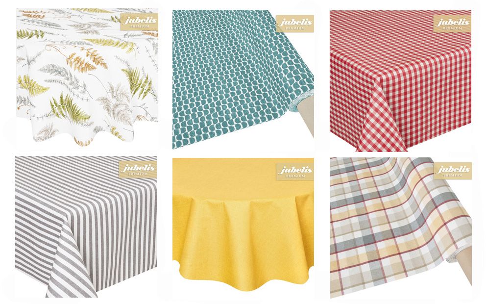 Mit der Tischdecke kann man dem Raum einen ganz neuen Charakter verleihen - abwaschbare Tischwäsche als Einrichtungstrend - für alle Tischgrößen erhältlich