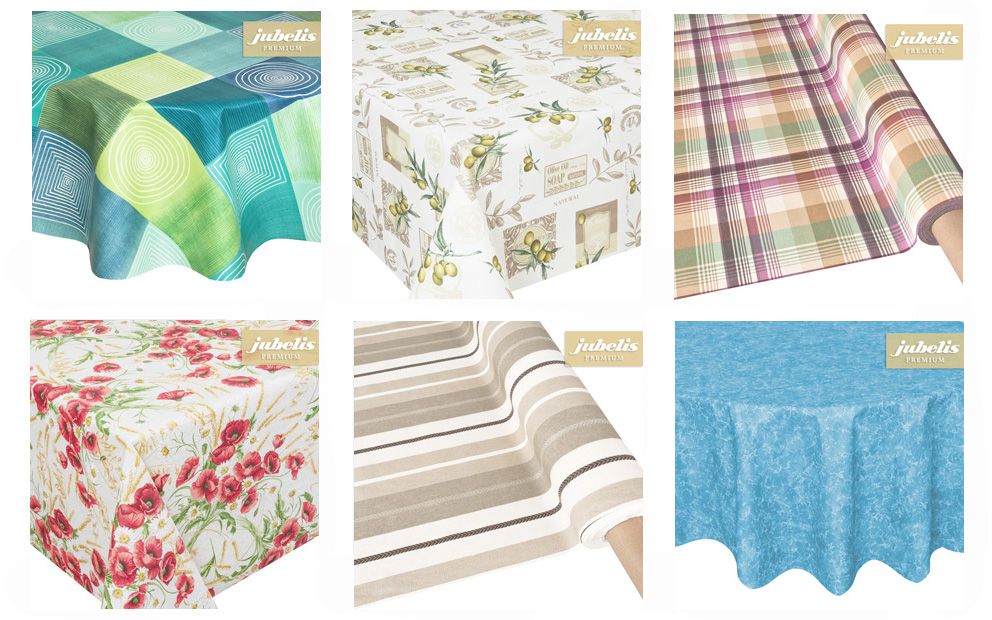 Die Aussteuer oder Mitgift vergangener Jahre bestand häufig aus hochwertigen Heimtextilien wie Tischdecken und Geschirr - moderne und verführerisch schöne Designs auf beschichteten Stoffen heute
